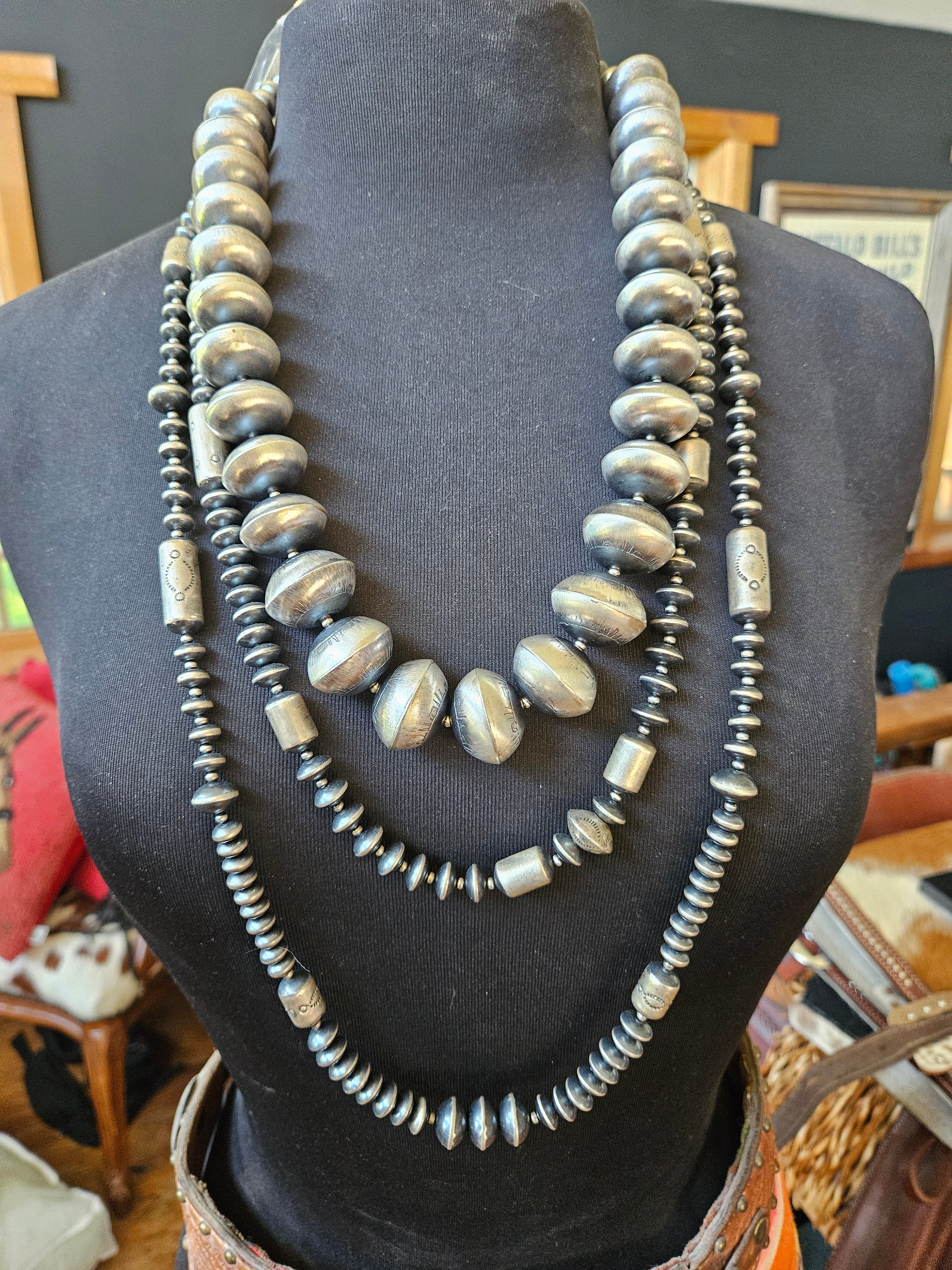 BIG Statement Navajo Pearls Necklace