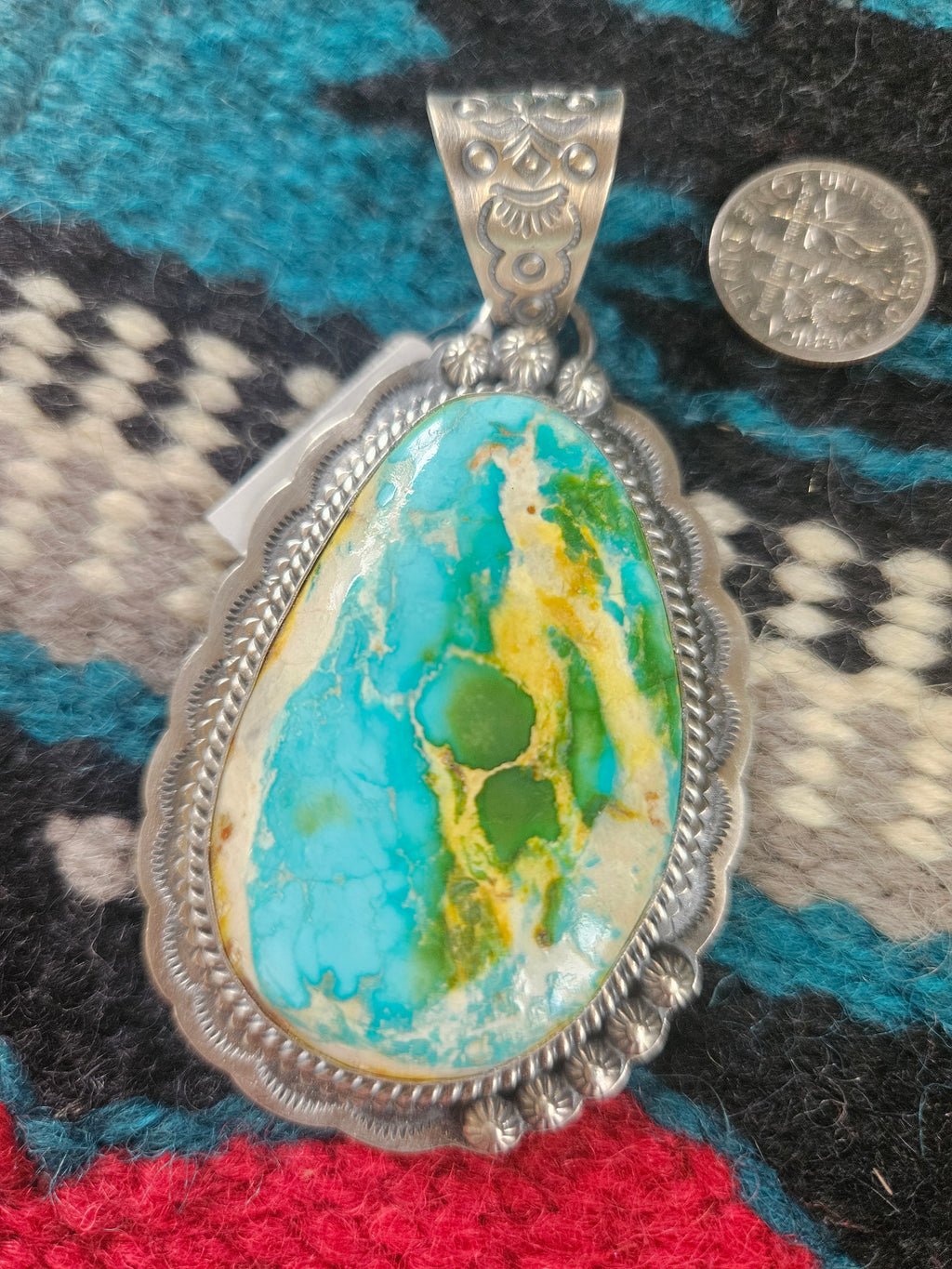 Sonoran Gold Turquoise Statement Pendant