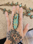 Number 8 Turquoise Vintage Statement Ring