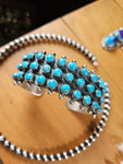 Triple Row Turquoise Snakeeye Cuff SALE