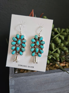 Turquoise Blossom Earrings SALE