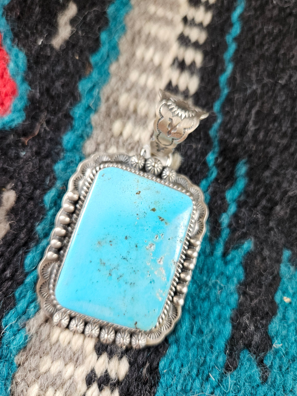 Square Turquoise Pendant SALE
