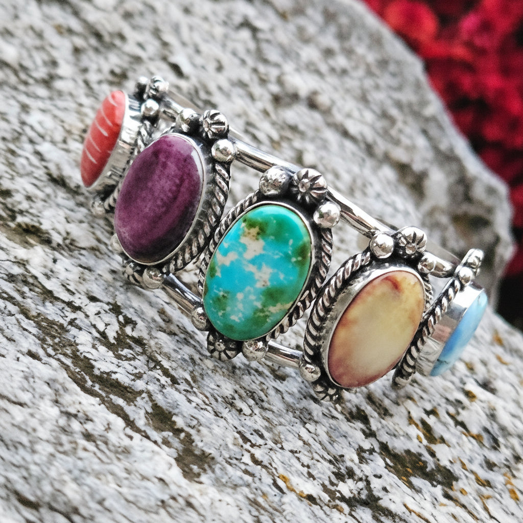 Rainbow Sampler Statement Cuff