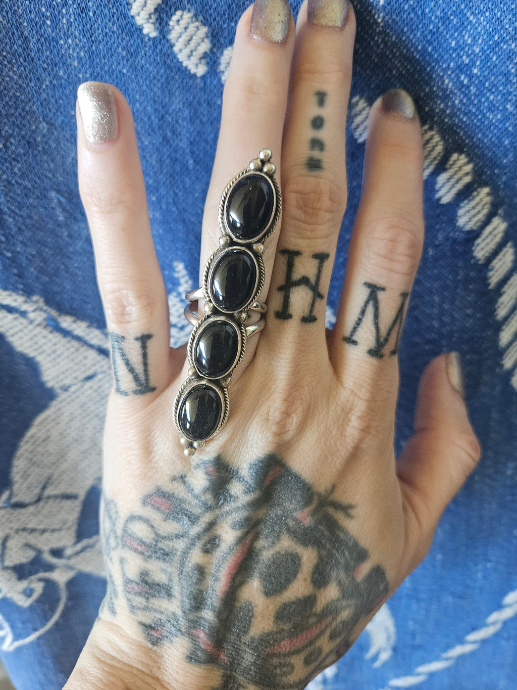 Onyx Totem Ring