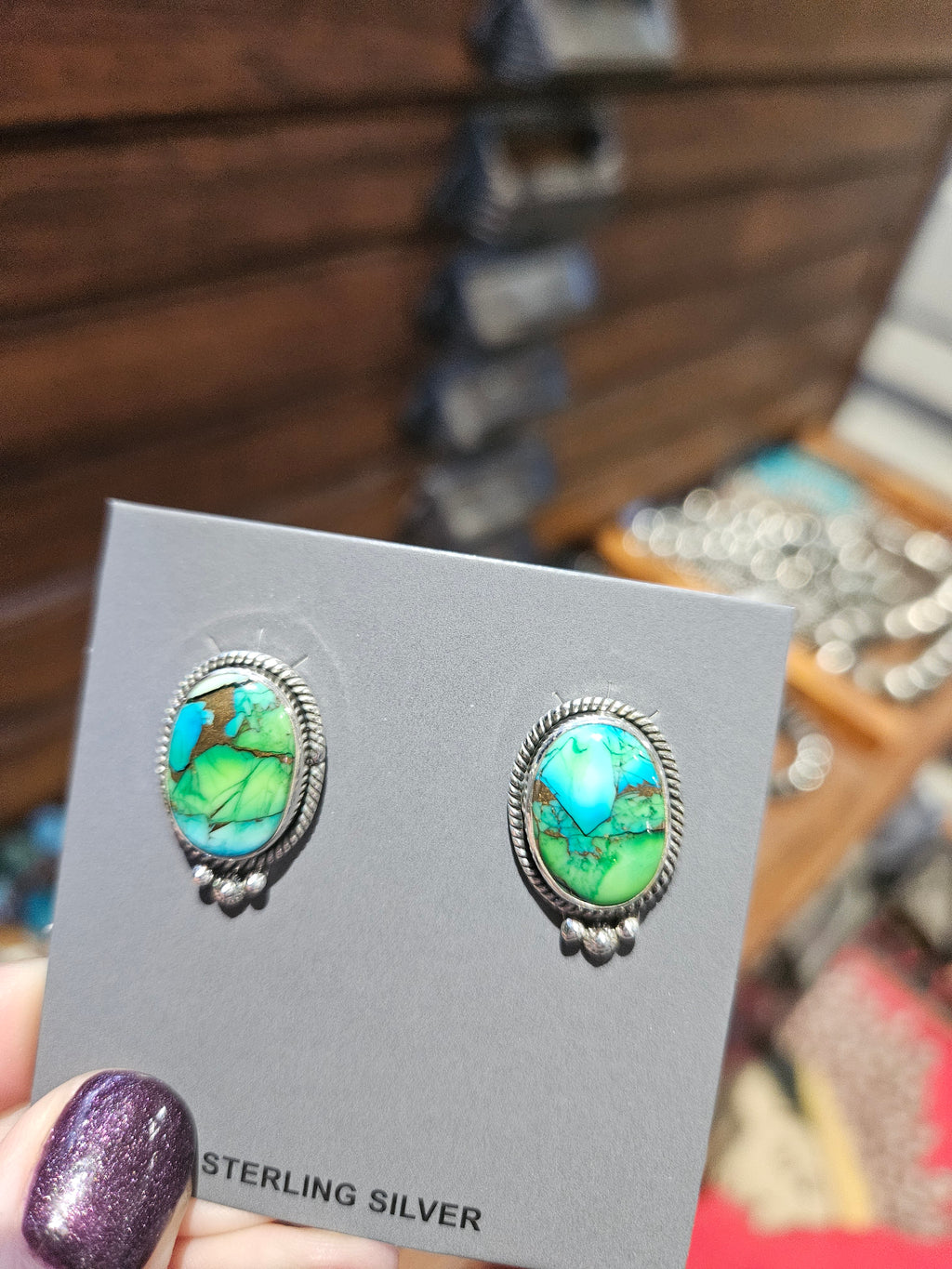 Peacock Stud Earrings