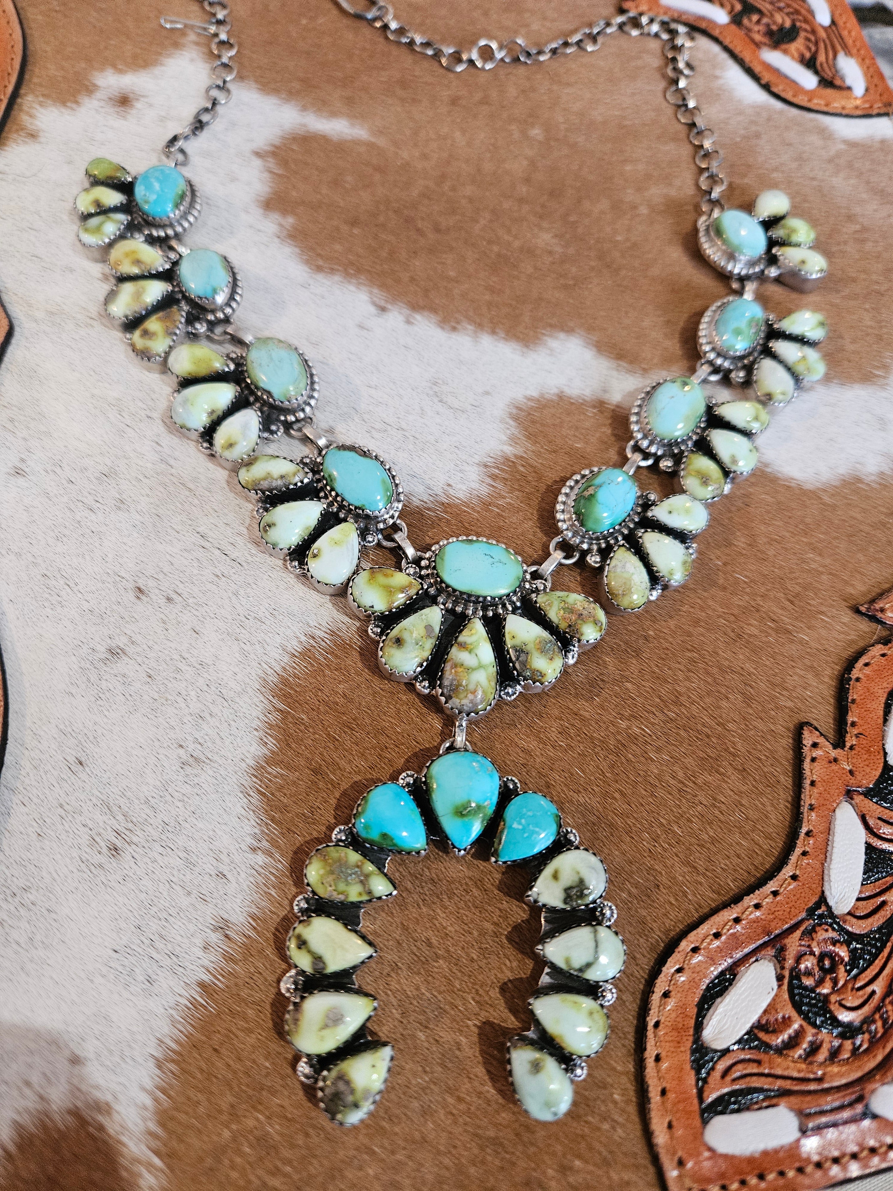 Palomino Squash Blossom Necklace
