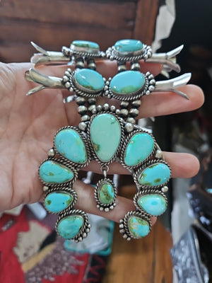 Sonoran Gold Squash Blossom Necklace SALE