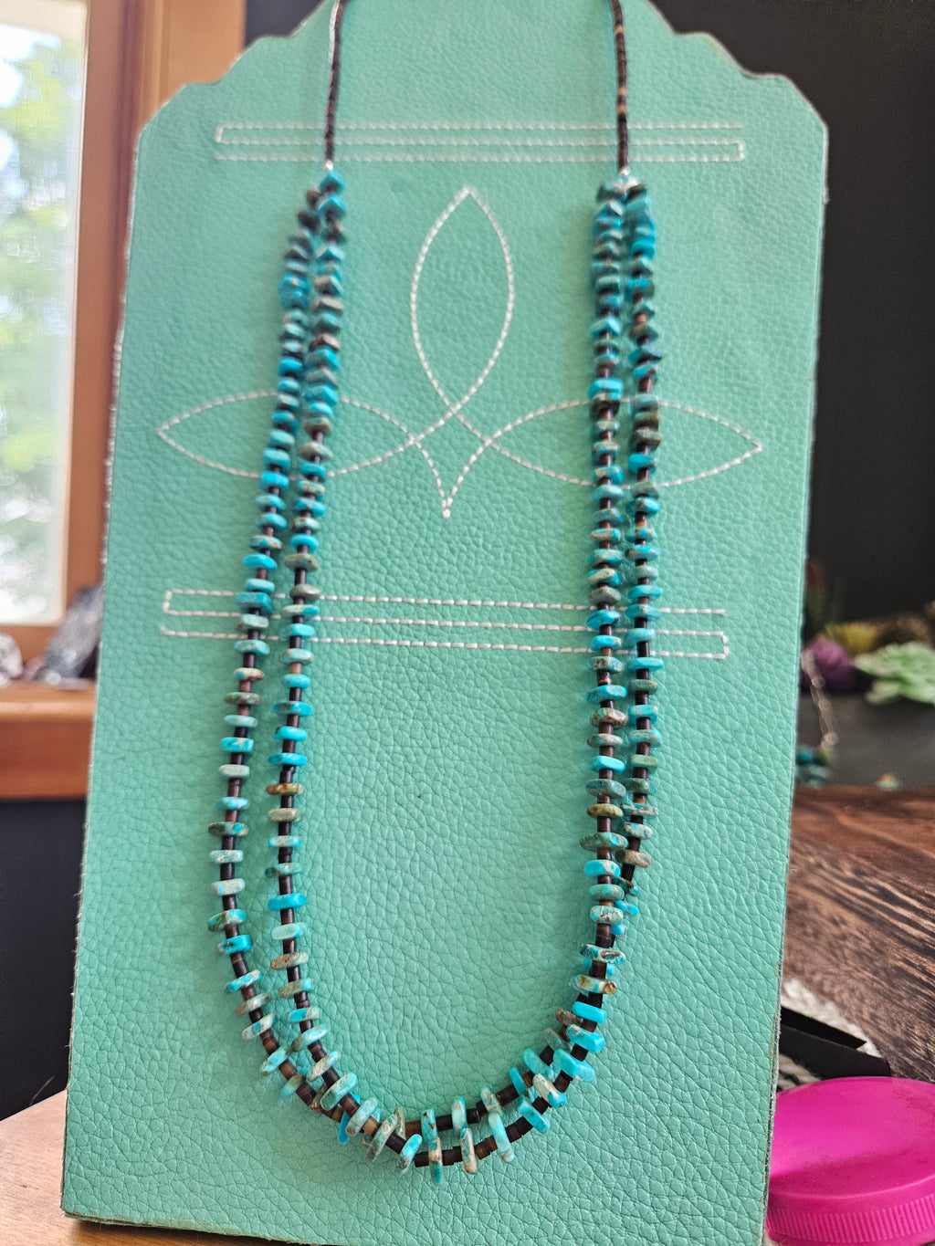 Two strand Double Turquoise Necklace