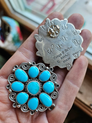 Tonya June Rafael Turquoise Cluster Earrings