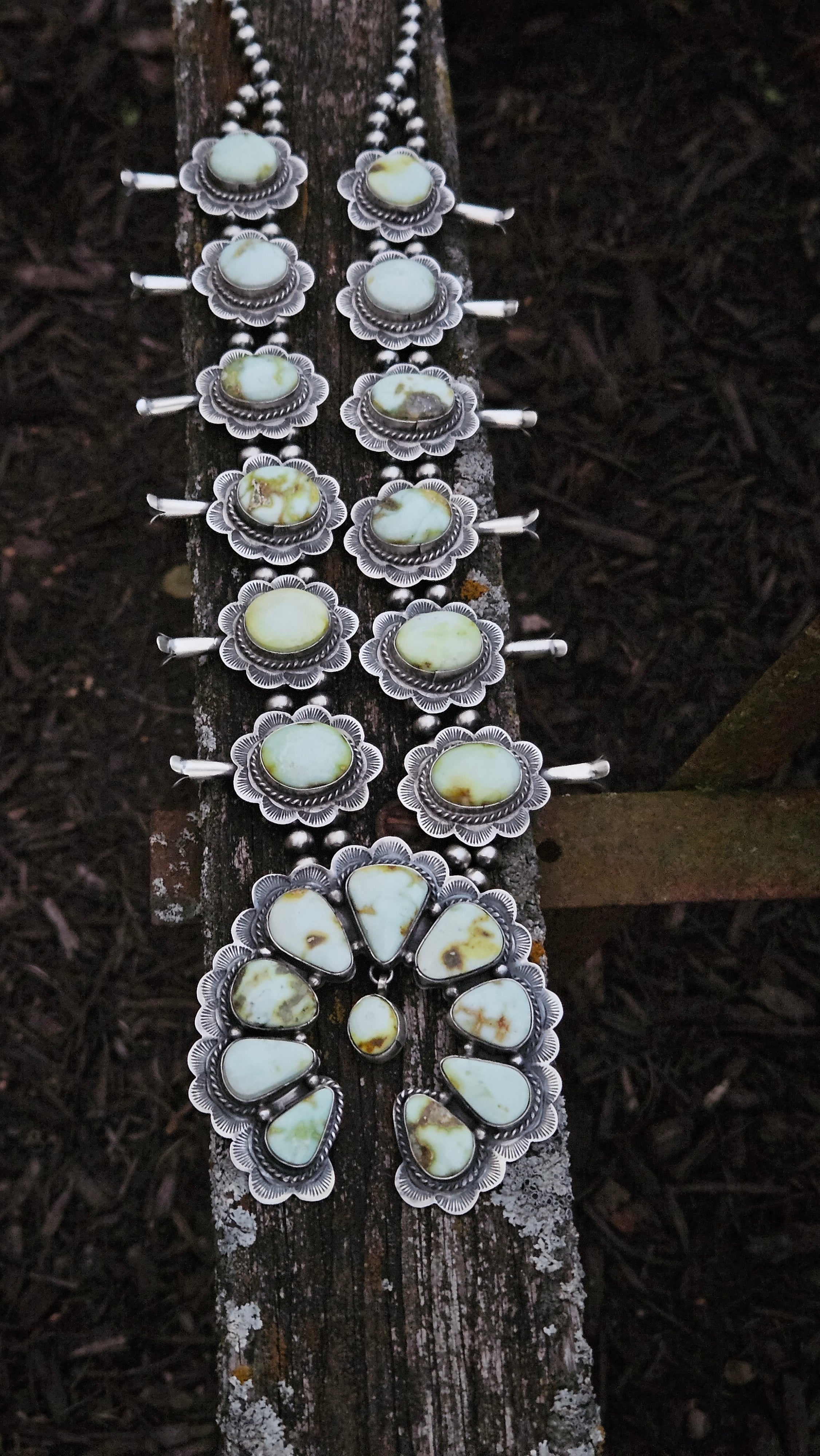 Palomino Squash Blossom Necklace Set