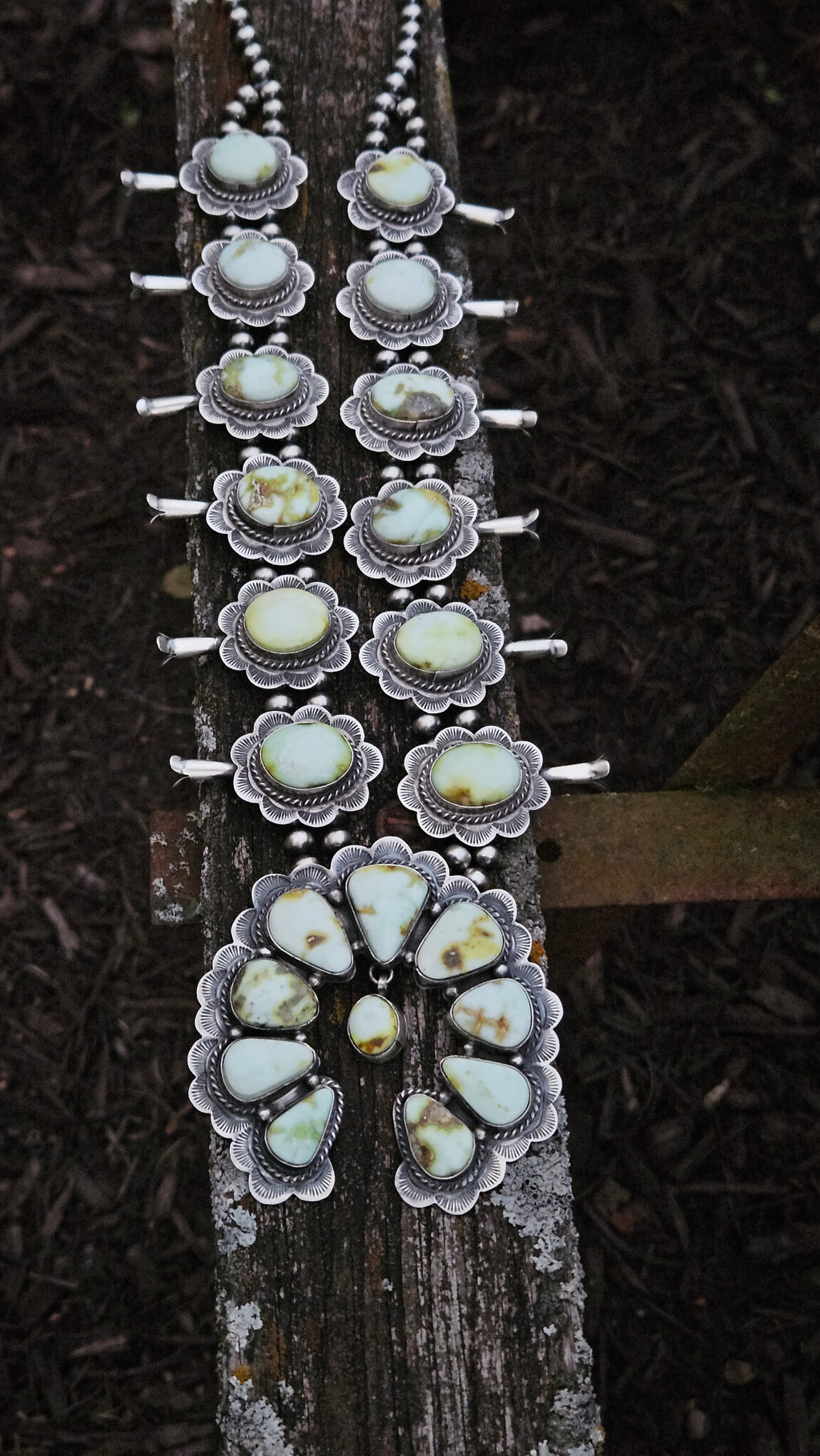 Palomino Squash Blossom Necklace Set