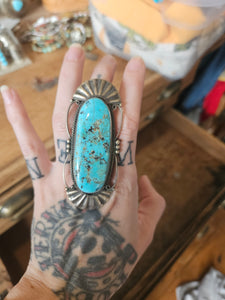 Vintage Turquoise Statement Ring