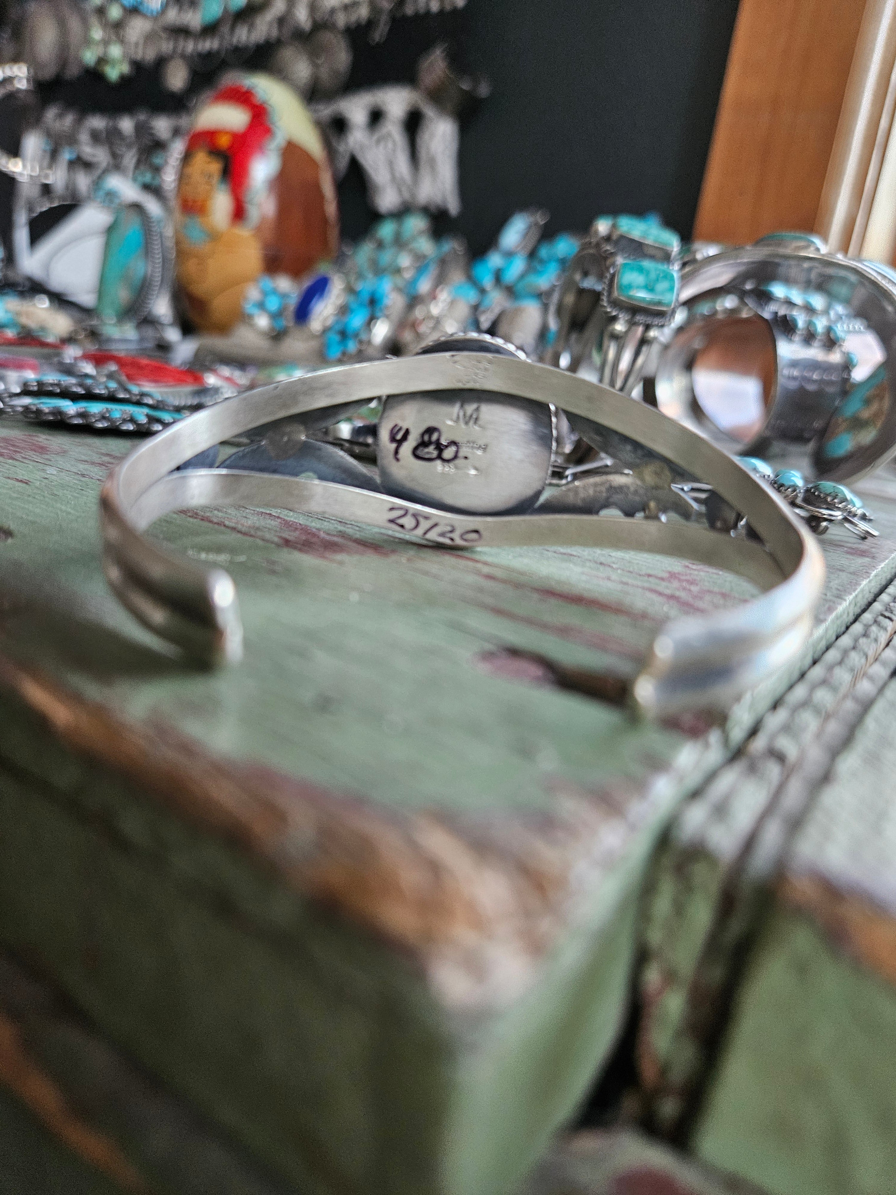 Thick Sonoran Turquoise Cuff