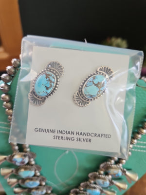 Gorgeous Golden Hills Turquoise Squash Blossom Heirloom Necklace Set SALE