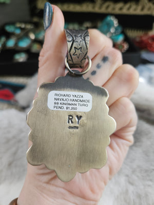 Turquoise Cluster Statement Pendant 71 grams