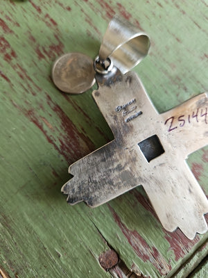 Chimney Butte Palomino Zia Cross Pendant