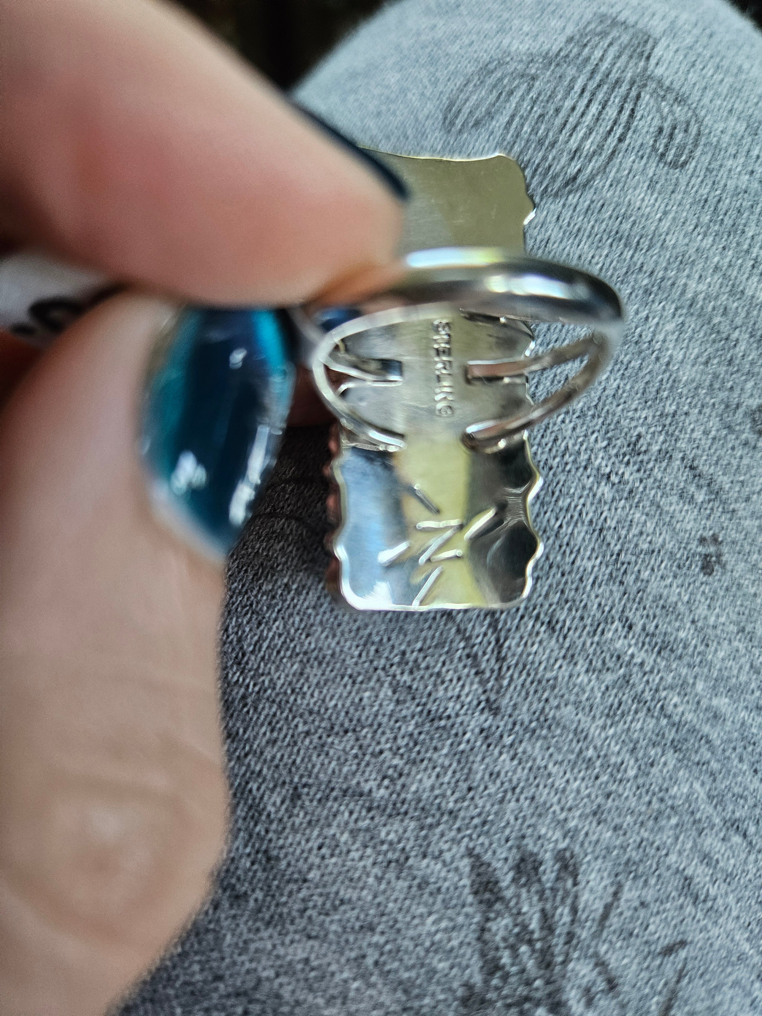 Turquoise Snakeeye Rectangle Ring