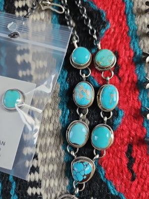 Turquoise Lariat Necklace Set SALE