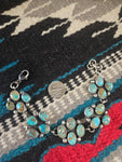 Number 8 Turquoise Cluster Bracelet
