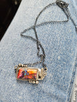 Pink Dahlia Cactus Necklace