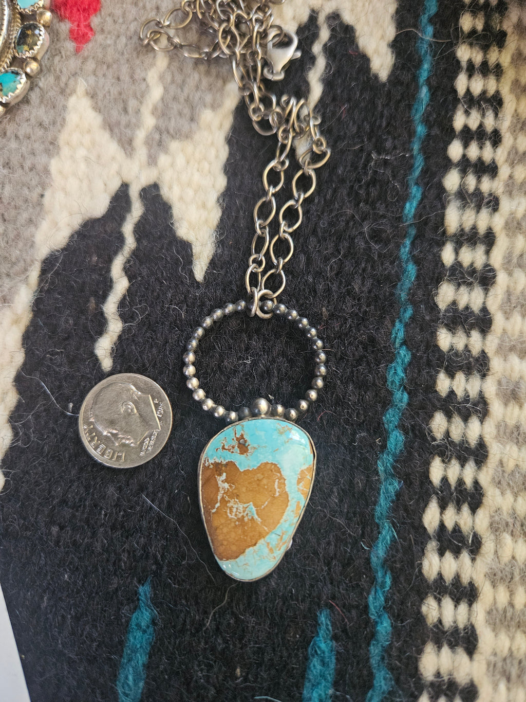Turquoise Infinity Necklace SALE