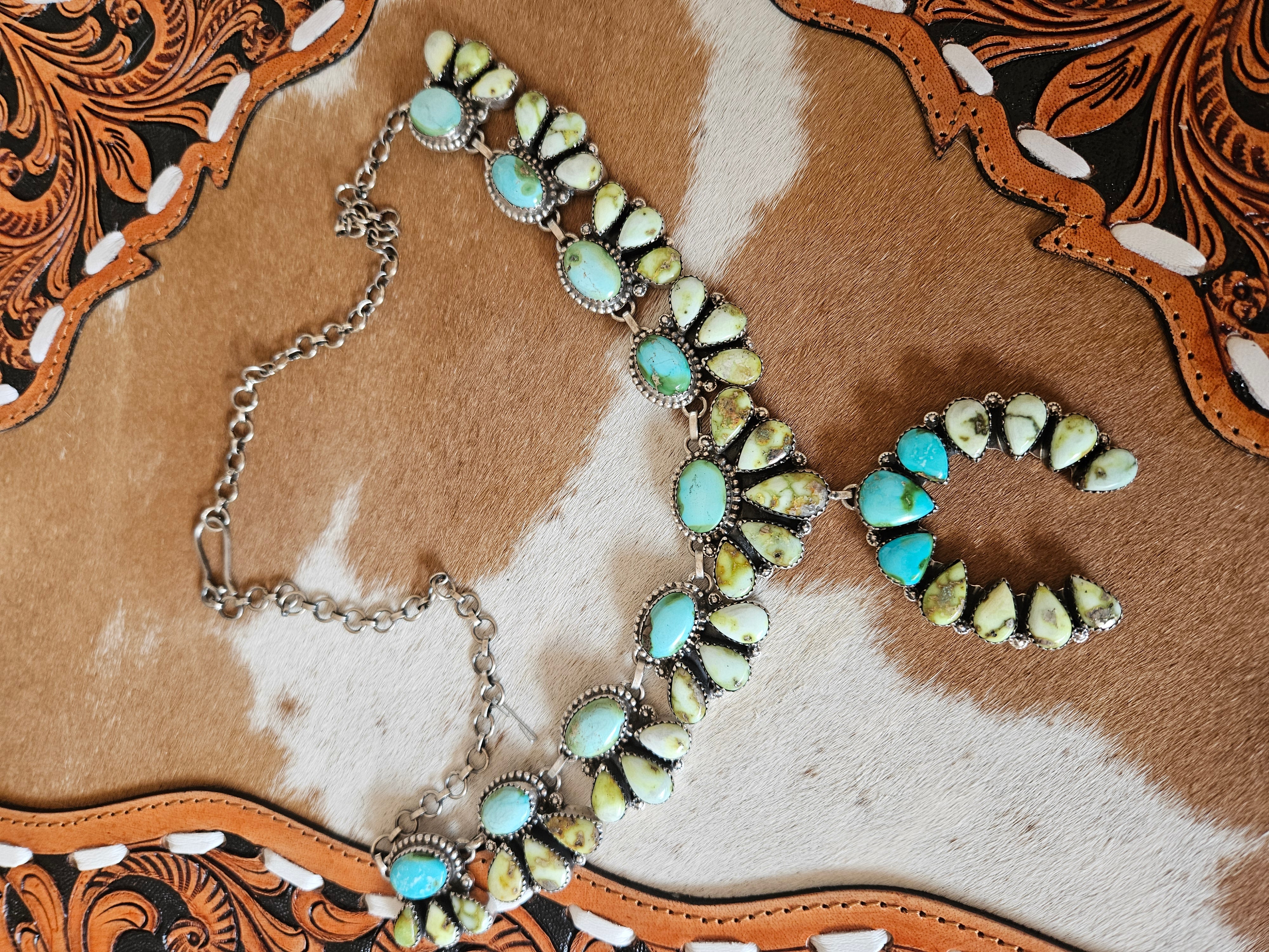 Palomino Squash Blossom Necklace
