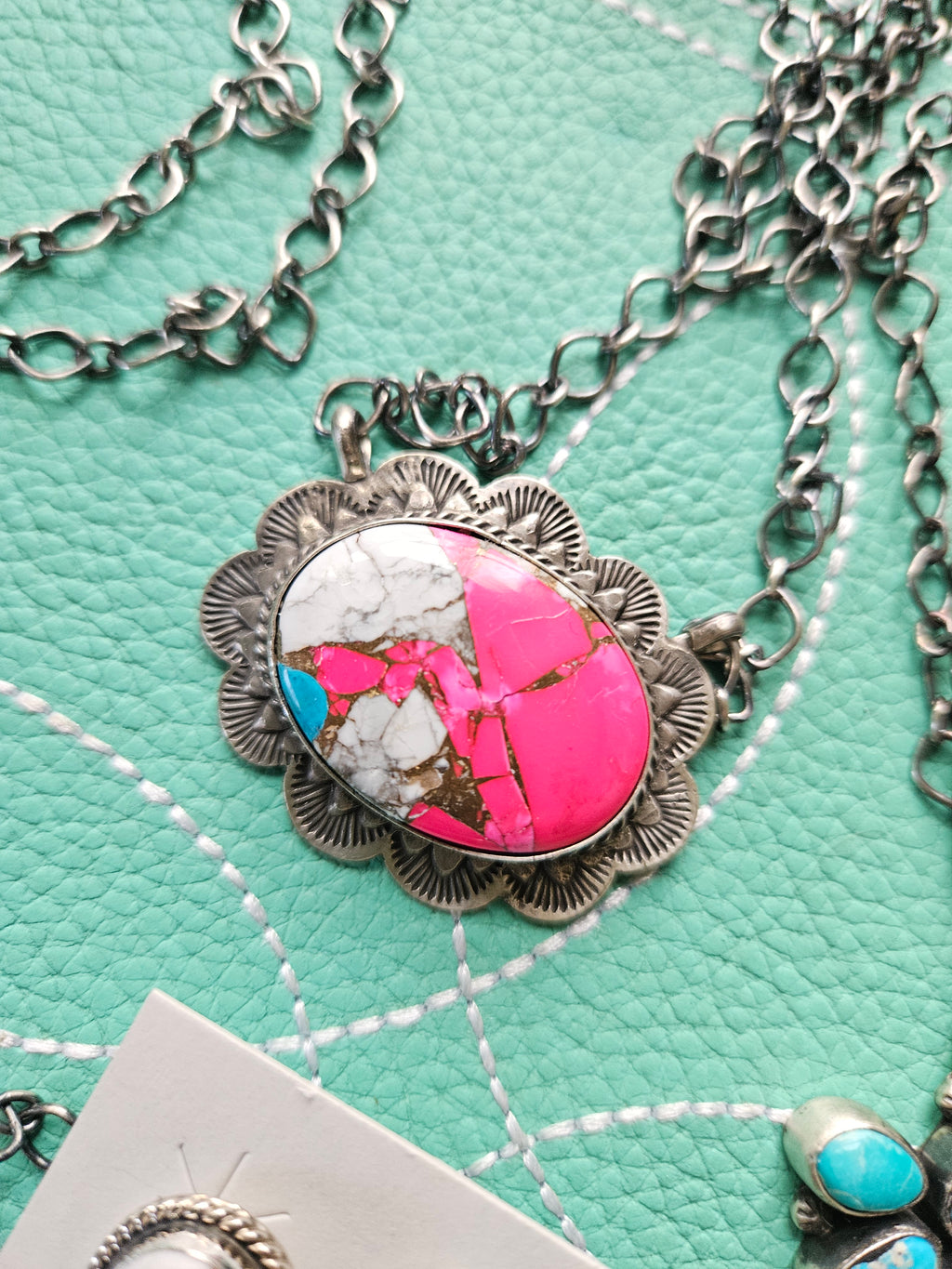 Pink Cotton Candy Necklace #1 SALE