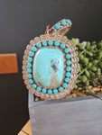 Huge Turquoise Cluster Pendant