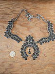 Onyx Squash Blossom Necklace SALE