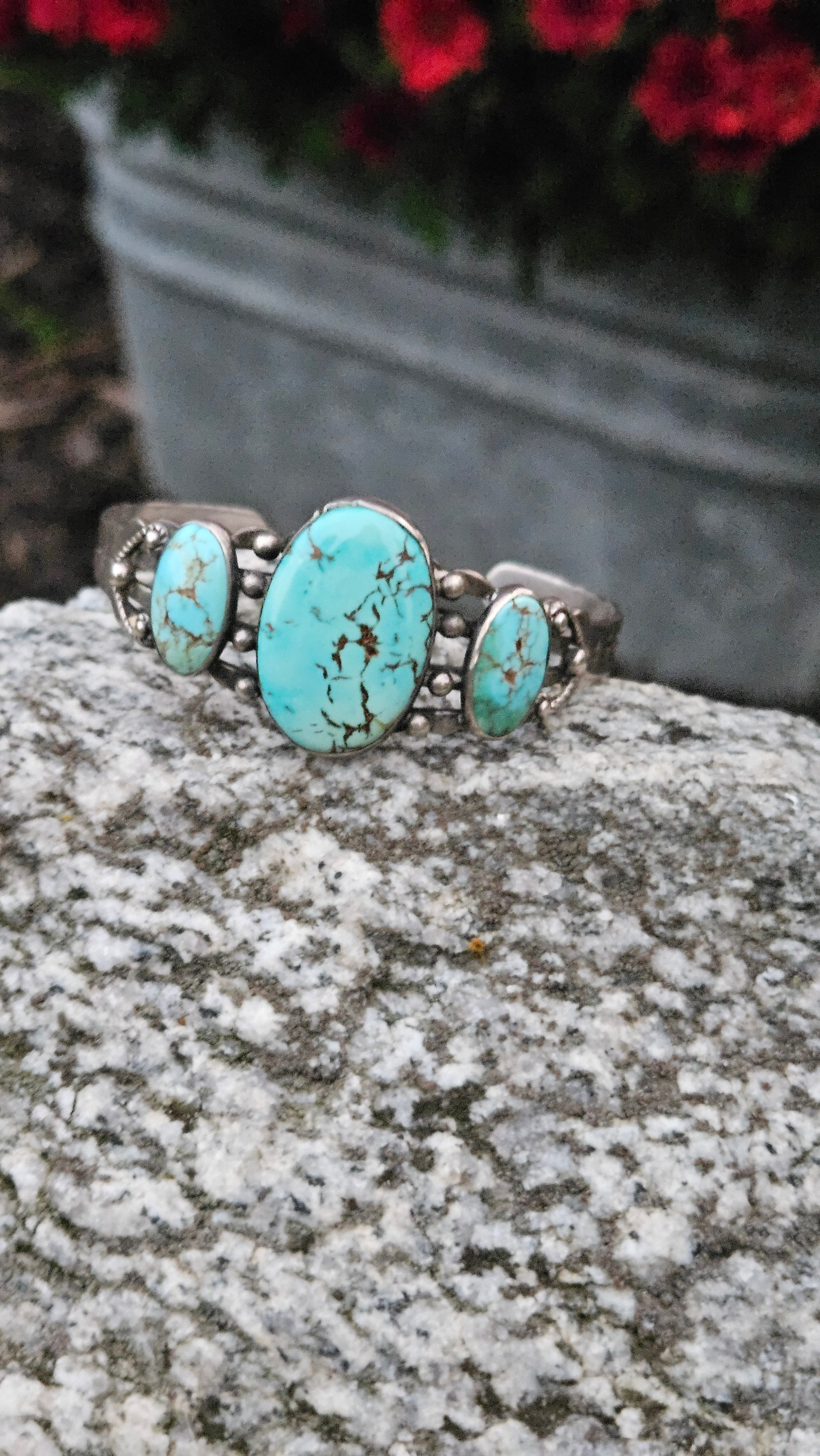 Vintage Fred Harvey Era Turquoise Cuff