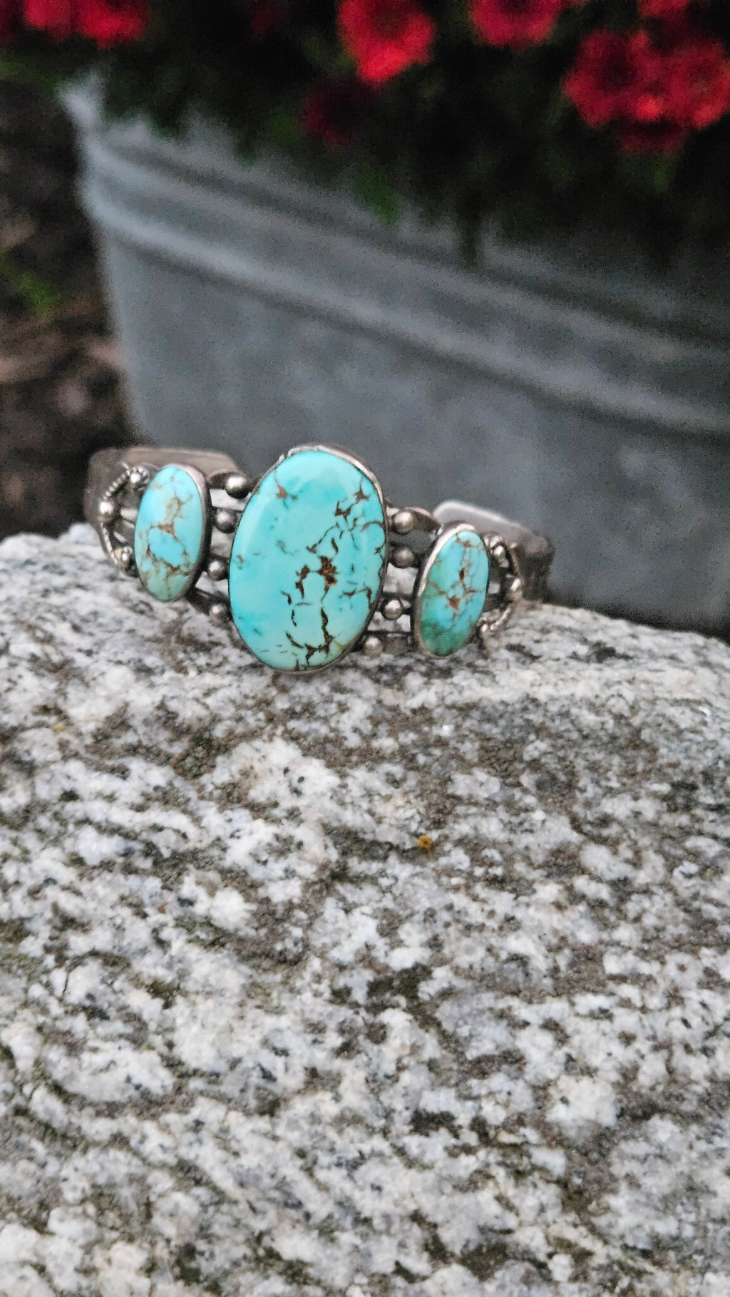 Vintage Fred Harvey Era Turquoise Cuff