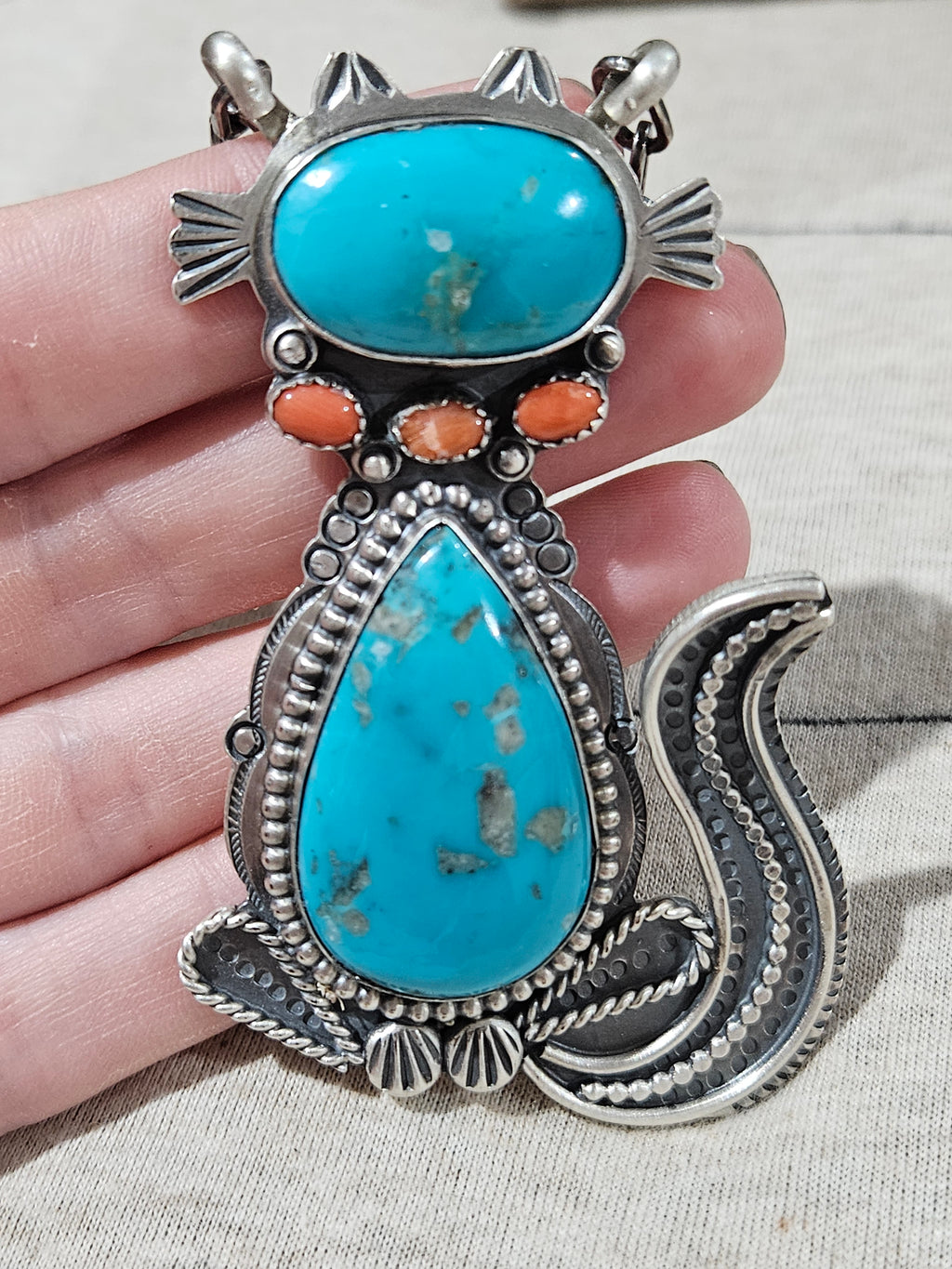Kitty Cat Statement Necklace