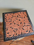 Leather Tooled Jewelry Box