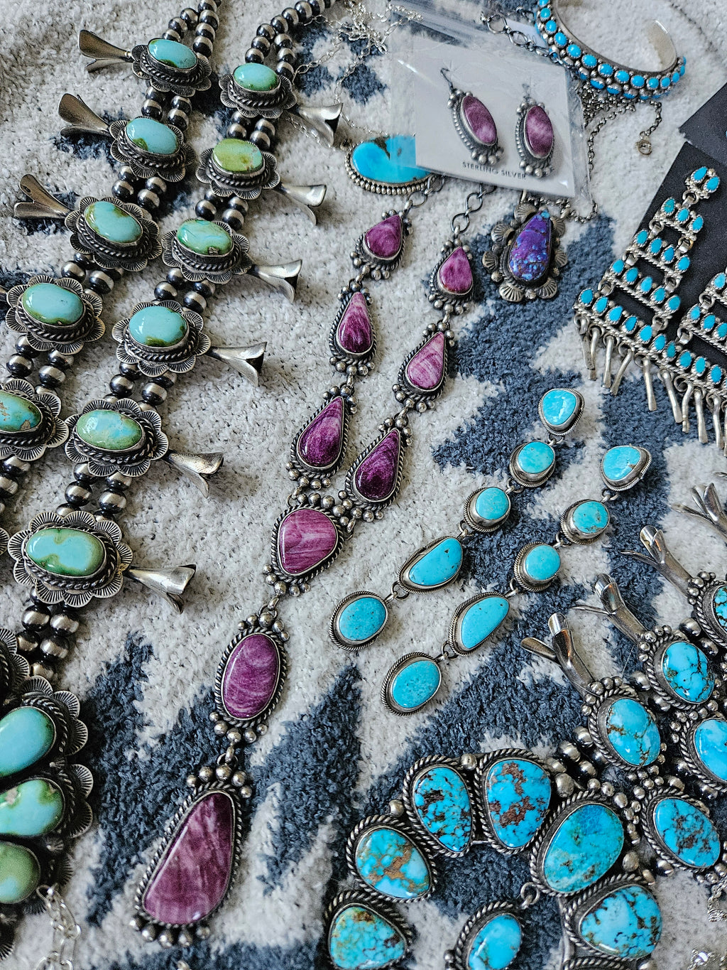 Purple Spiny Oyster Lariat Necklace