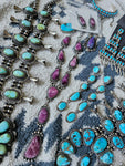 Purple Spiny Oyster Lariat Necklace