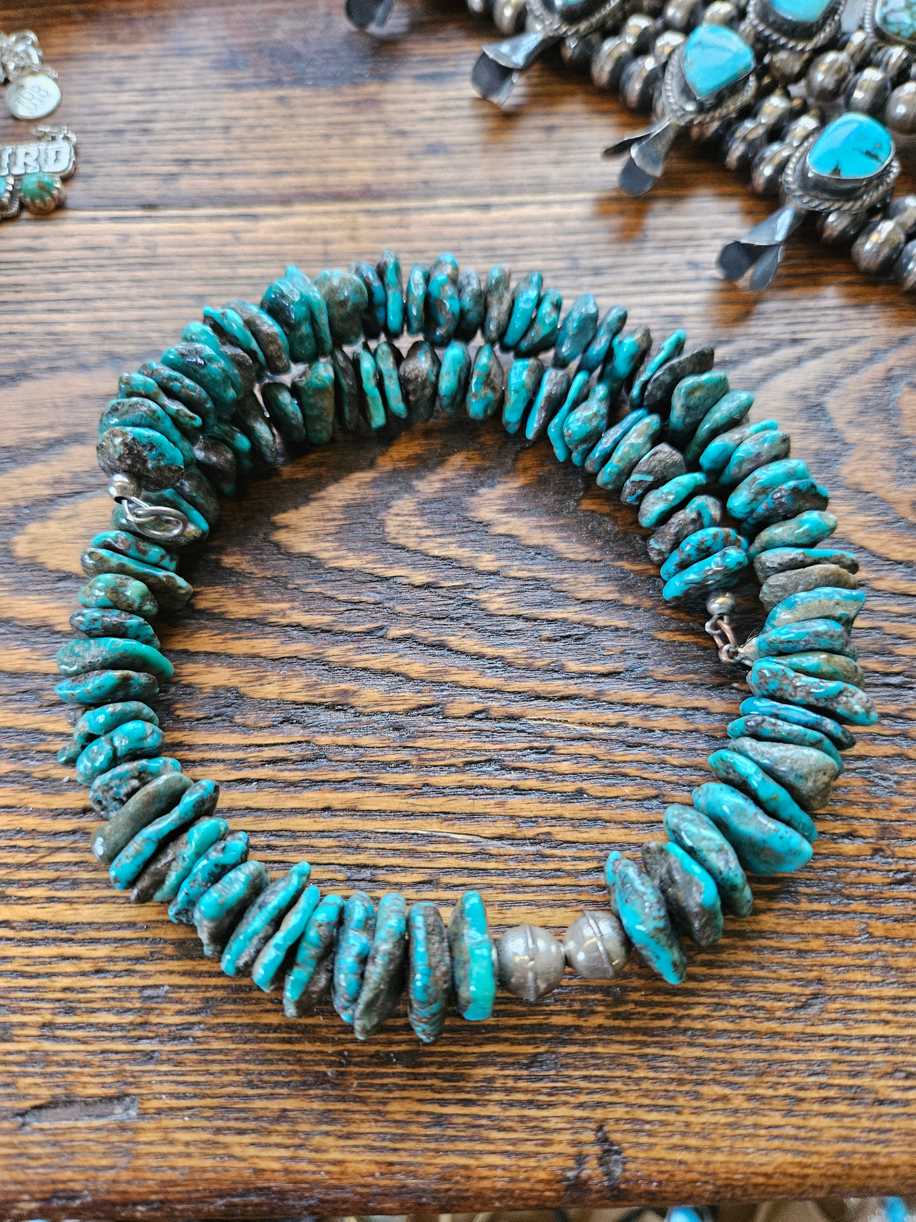 Turquoise Chunk Choker Necklace