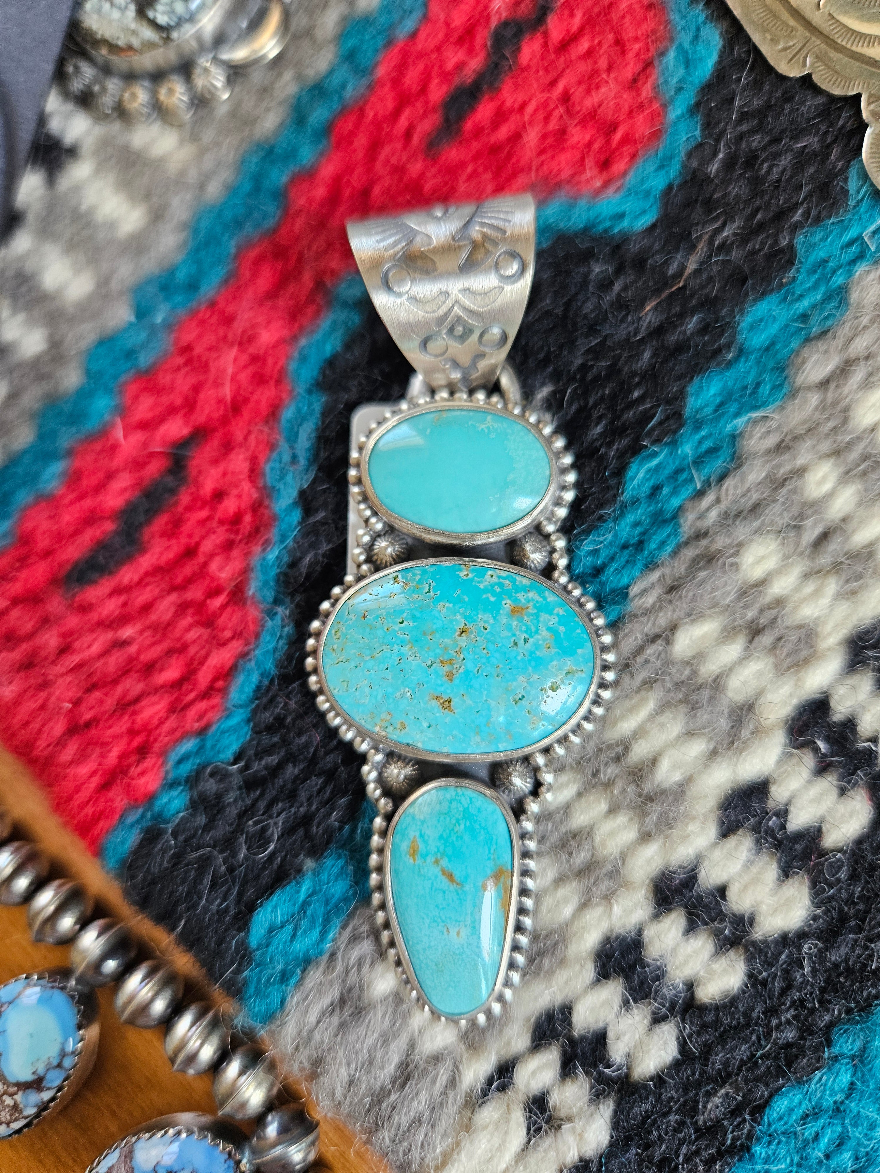 Triple Turquoise Pendant