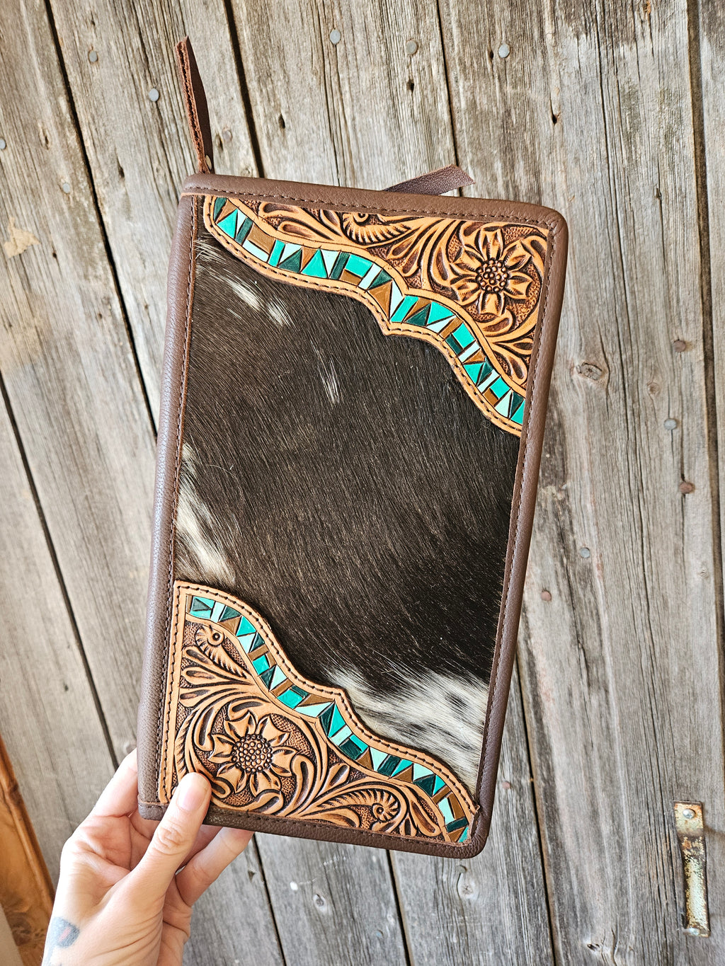 Cowhide Jewelry Box Travel Case