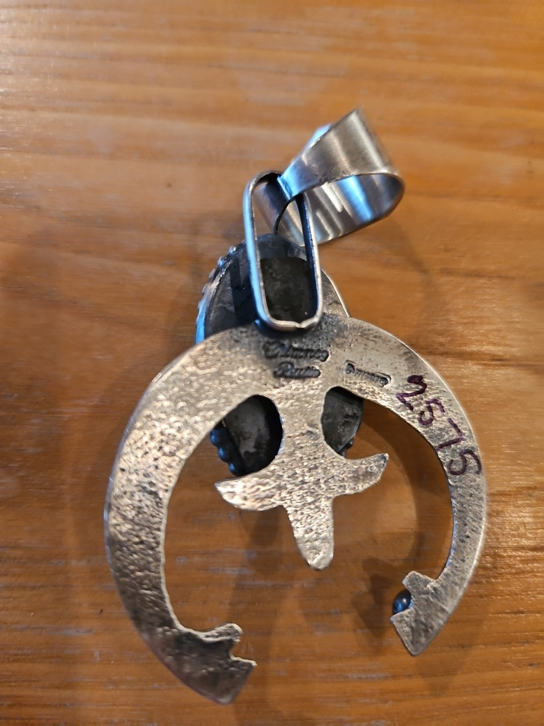 Number 8 Turquoise Naja Pendant by Chimney Butte