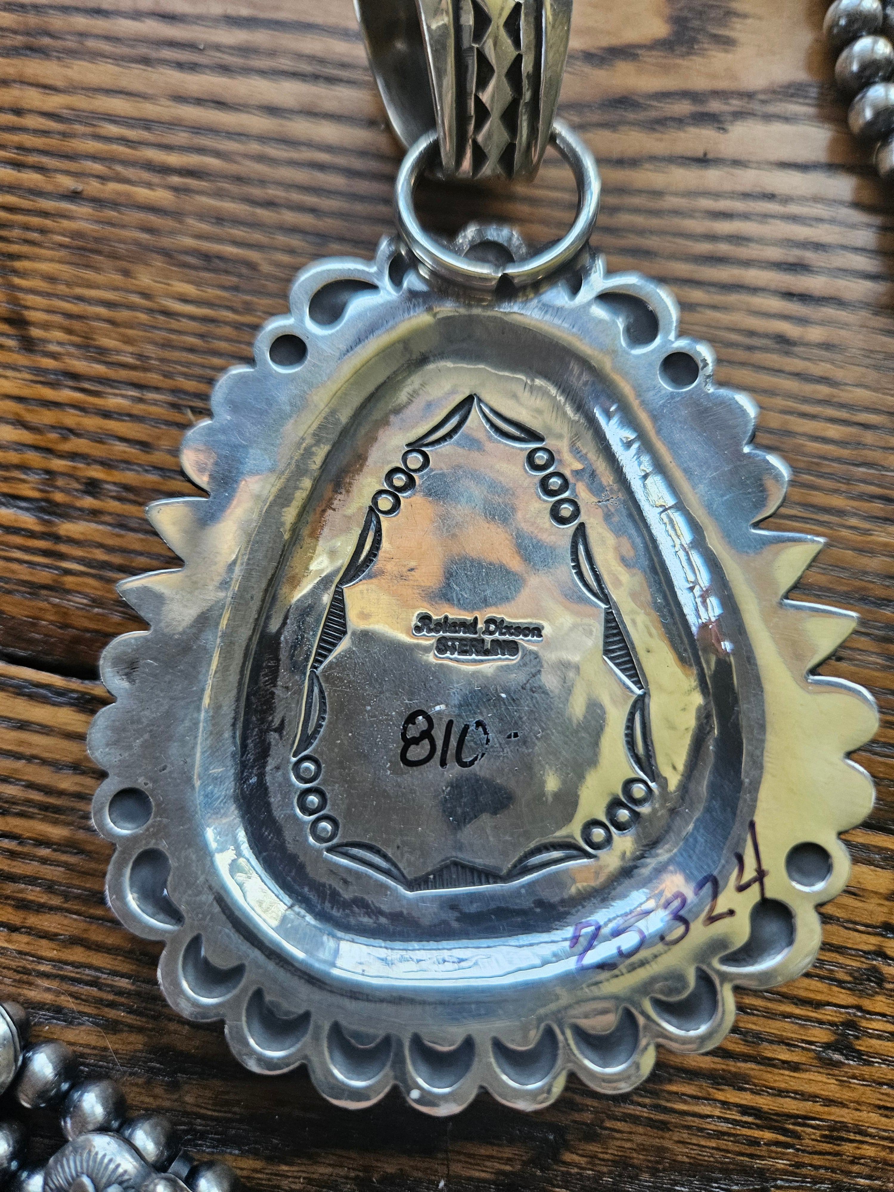 Turquoise Concho Statement Pendant