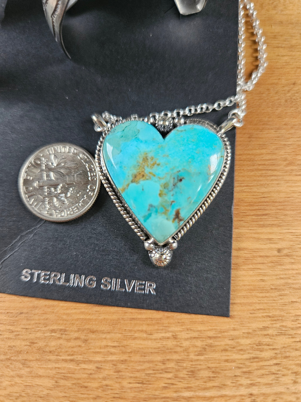 Chunky Turquoise Heart Necklace