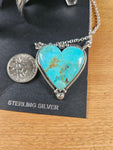 Chunky Turquoise Heart Necklace