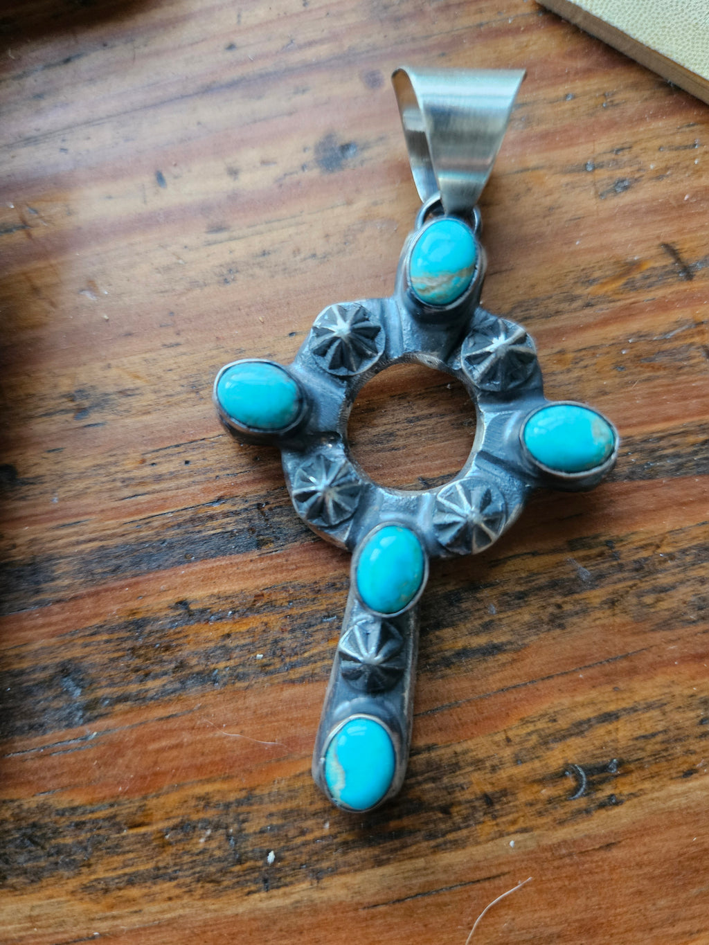 Turquoise Star Chimney Butte Cross