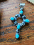 Turquoise Star Chimney Butte Cross