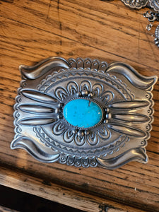 Turquoise Statement Belt Buckle