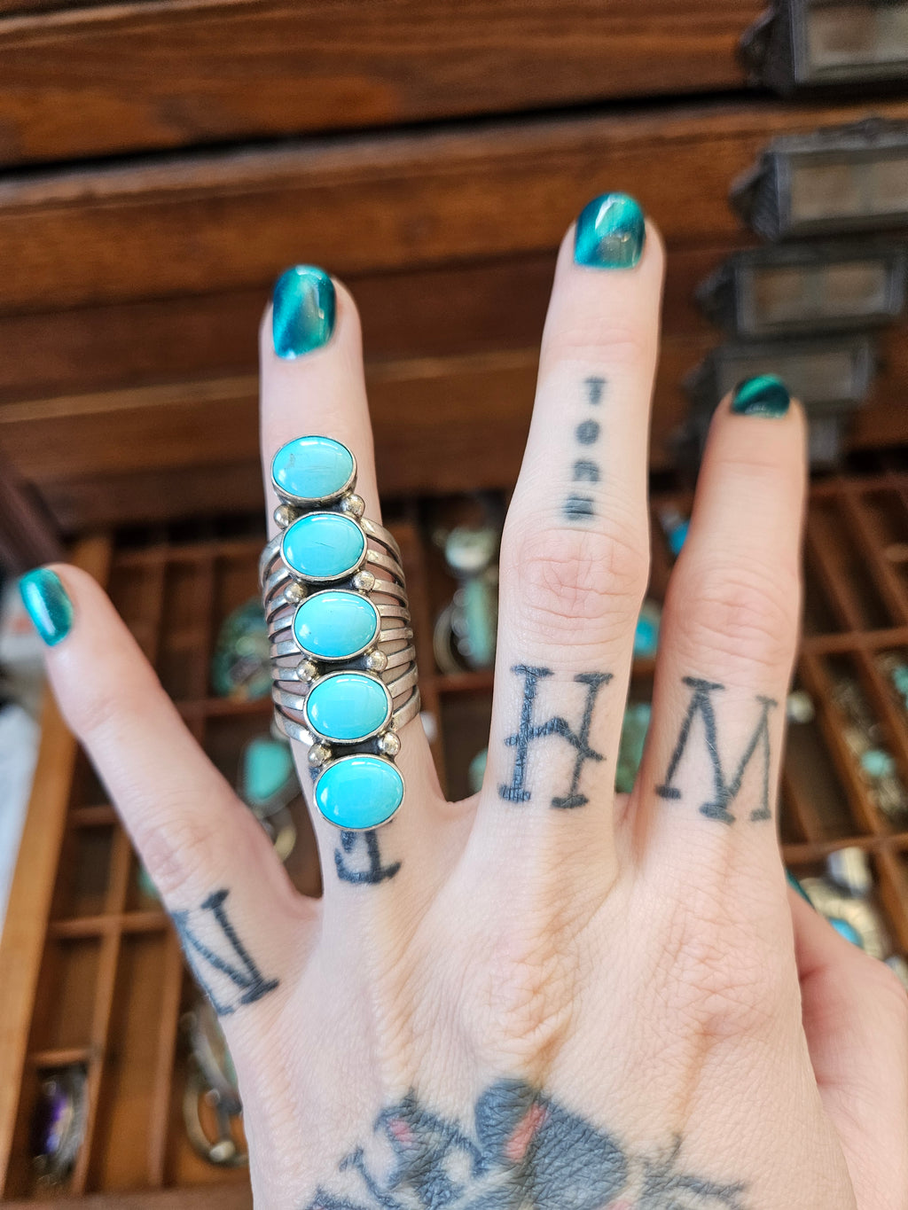 Sleeping Beauty Turquoise Totem Pendant SALE