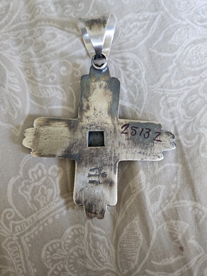 Chimney Butte Palomino Zia Cross Pendant