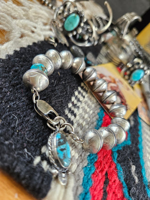 Mercury Dime Turquoise Bracelet SALE