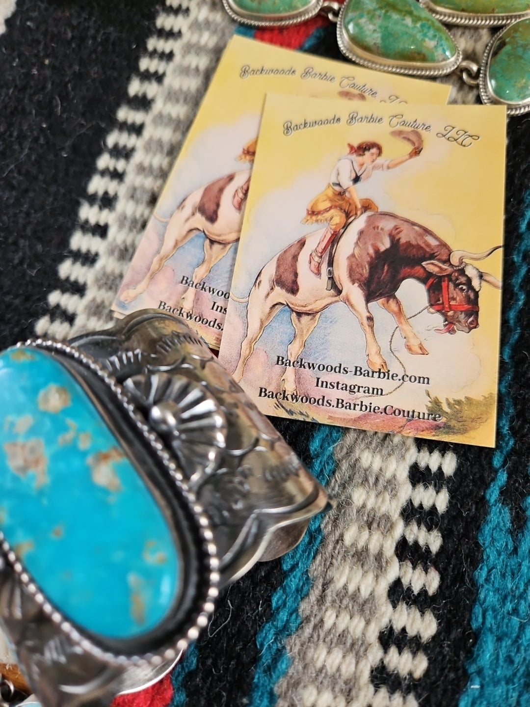 Blue Sonoran Turquoise Chimney Butte Statement Cuff. **ON HOLD**