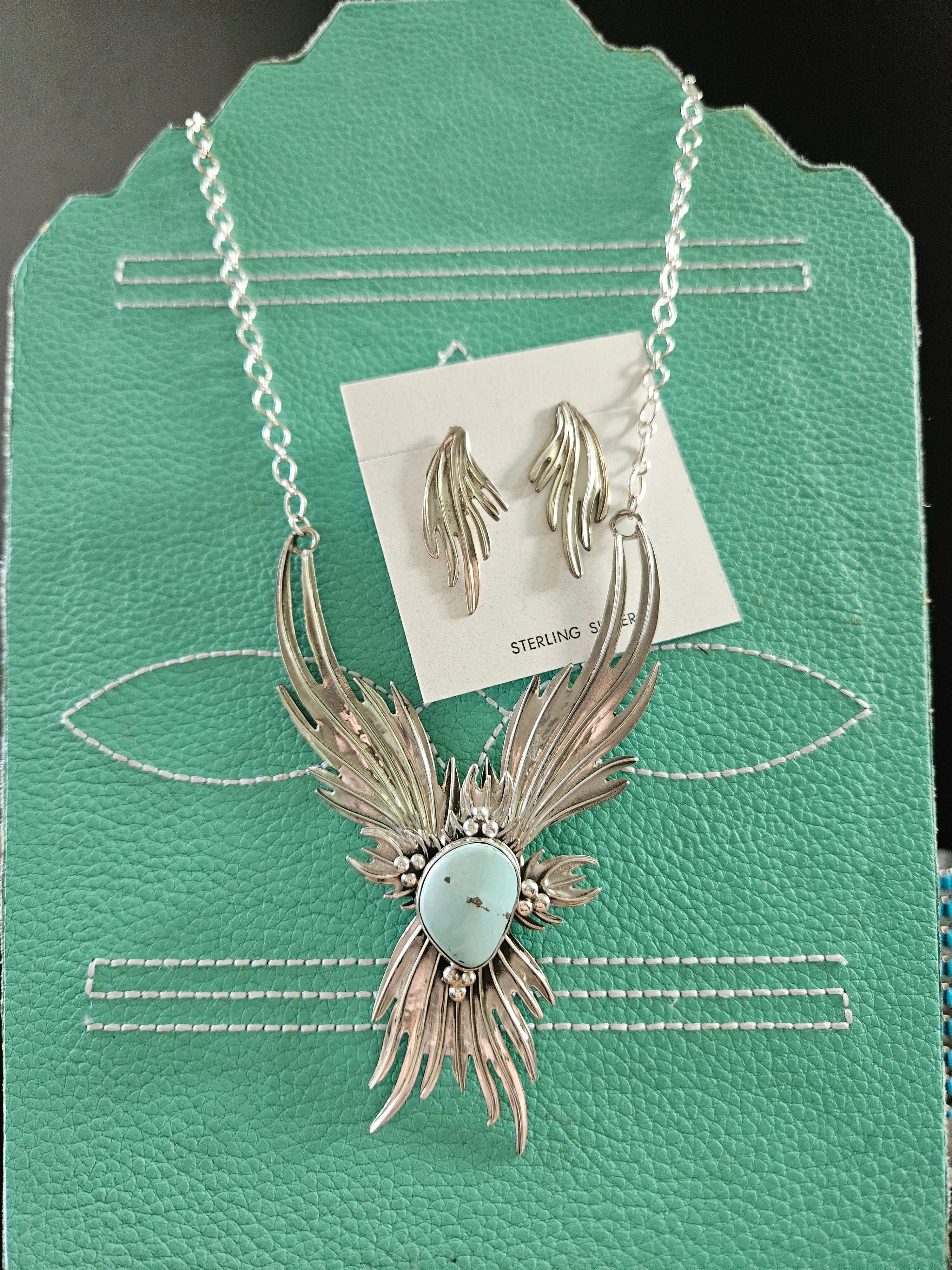 Golden Hills Turquoise Statement Necklace Set